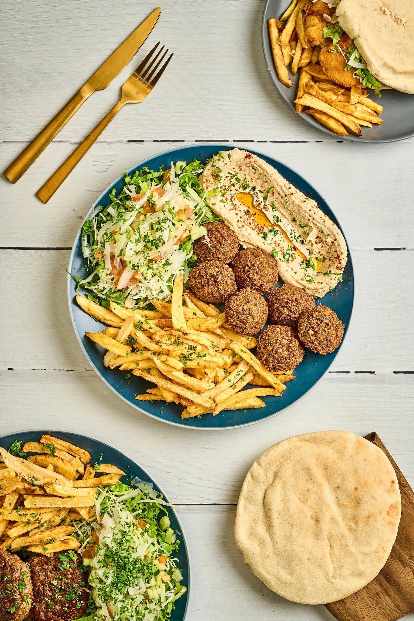Plato de falafel