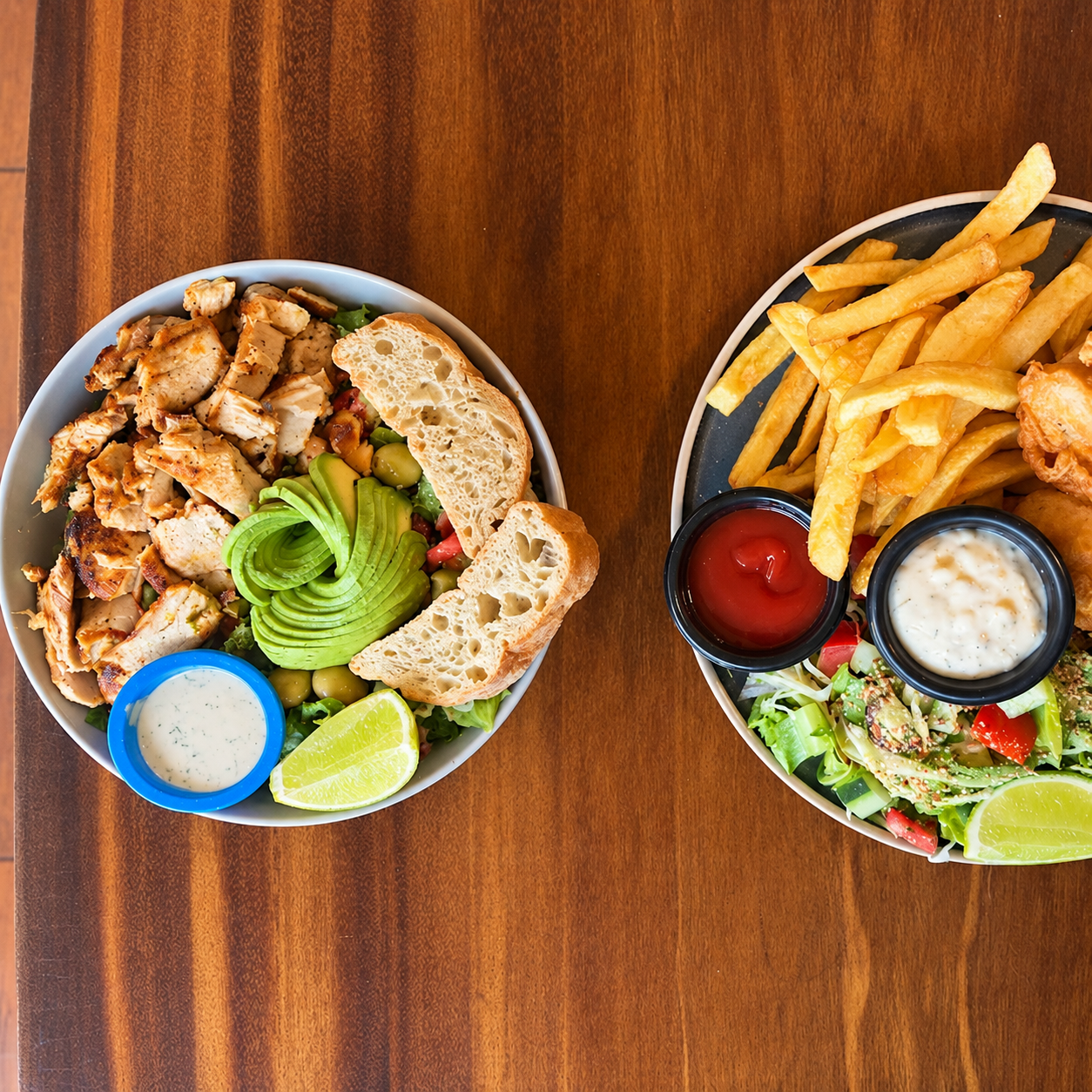 Fresh plates to share