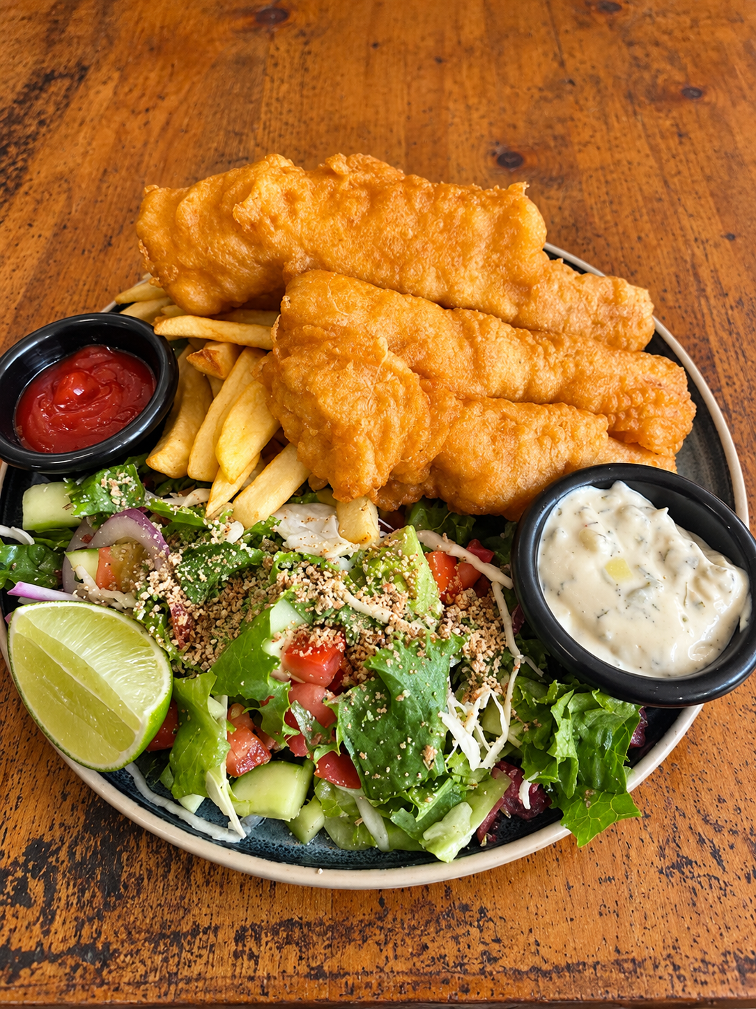 Golden fish & chips